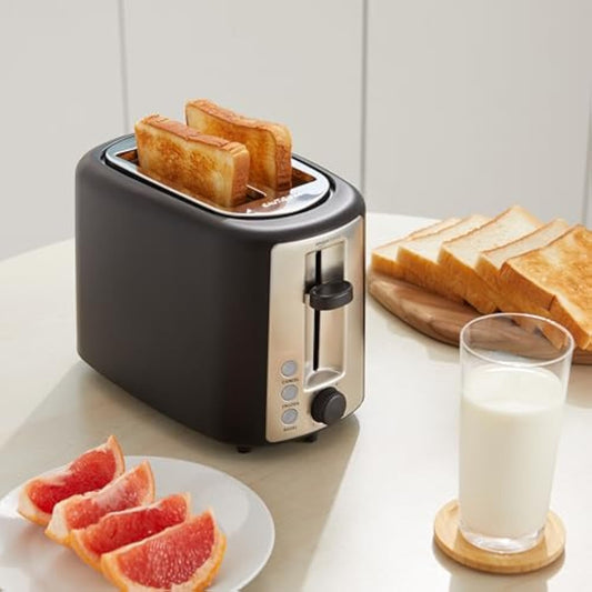 2-Slice Toaster – 6 Settings, Wide Slots, 900W